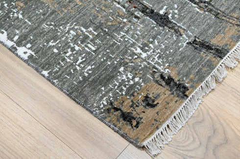 10 X 14 ft Area Rug, Abstract Design Rug, Indian Hand Knotted Rug, Oriental Rug, Home & Living Floor Rug Home Decor