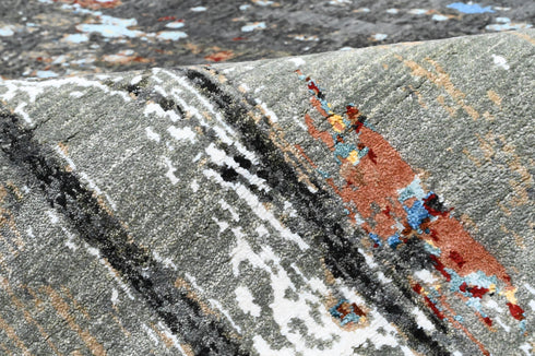 10 X 14 ft Area Rug, Abstract Design Rug, Indian Hand Knotted Rug, Oriental Rug, Home & Living Floor Rug Home Decor