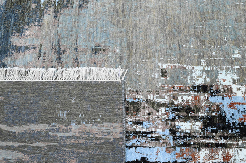 8 X 10 ft Area Rug, Abstract Design Rug, Indian Hand Knotted Rug, Oriental Rug, Home & Living Floor Rug Home Decor