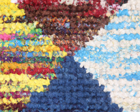 4 X 6 Ft Indian Hand Woven Multi Color Contemporary Indoor Wool Rug #HomeDecor #LivingRug - Home Decor