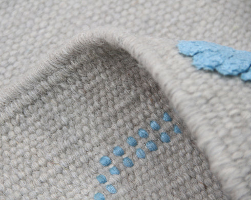 5 X 7 Ft Indian Hand Woven Contemporary Indoor Wool Rug #HomeDecor #LivingRug - Home Decor