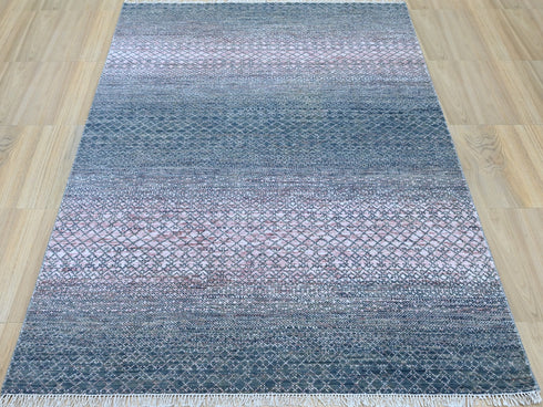 6 X 9 Ft Indian Hand Knotted Contemporary Area Rug Home Decor #100%HandMadeRug #OrientalRug #IndoorRoomRug