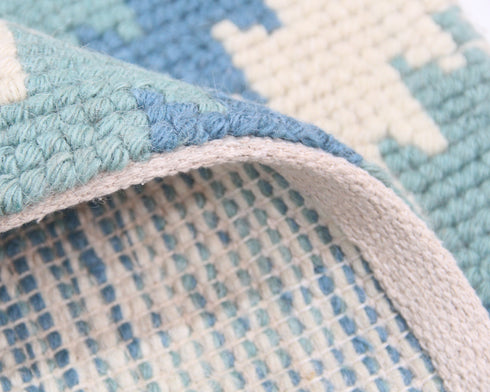 5 X 8 Ft Indian Hand Woven Contemporary Indoor Wool Rug #HomeDecor #LivingRug - Home Decor