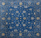9 X 9 Ft Square Hand Knotted Indoor Blue and Gold Color Contemporary Area Rug Home Decor #100%HANDMADERUG #LOOMTOROOMRUG
