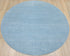 8 X 8 Ft. Handmade Cloud Color Round Rug Grass Design Wool Area Rug for Room Decor and Bedroom