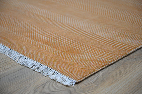 6 X 9 Ft Handmade Rug for Home Decor, Hand Knotted Floor Area Rug - Indian Art Home Decor