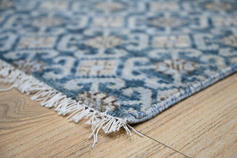 9 X 12 Ft Indoor Area Rug, Abstract Design Rug, Indian Hand Knotted Rug, Oriental Rug, Living Floor Rug Home Decor