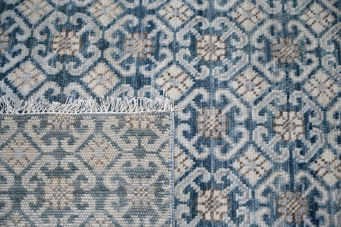 9 X 12 Ft Indoor Area Rug, Abstract Design Rug, Indian Hand Knotted Rug, Oriental Rug, Living Floor Rug Home Decor