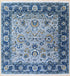 9 X 9 Ft Square Hand Knotted Blue and Grey Color Indoor Contemporary Area Rug Home Decor #100%HANDMADERUG #LOOMTOROOMRUG