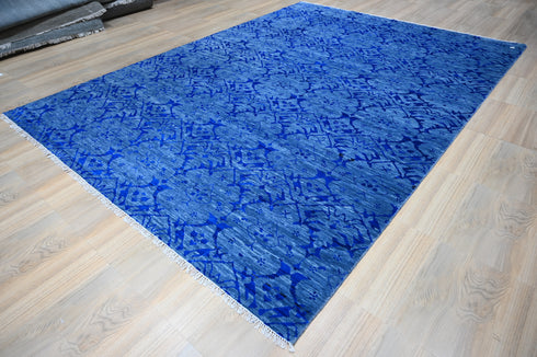 10 X 14 Ft Indian Hand Knotted Abstract Design Oriental Area Rug #IndoorRug #LOOMTOROOM #100%HANDMADERUG