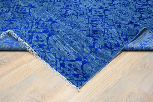 10 X 14 Ft Indian Hand Knotted Abstract Design Oriental Area Rug #IndoorRug #LOOMTOROOM #100%HANDMADERUG