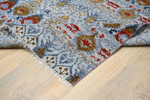 8 X 10 Ft Indian Hand Knotted Abstract Pattern Design Area Rug #WoolRug Home Decor