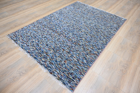 6 X 9 Ft Indoor Area Rug, Abstract Rug, Hand Knotted Multi Color Contemporary Rug, Indian Handmade Rug, Floor Carpet - 100%HANDMADERUG