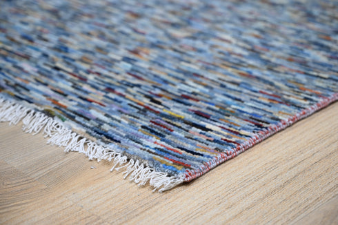 6 X 9 Ft Indoor Area Rug, Abstract Rug, Hand Knotted Multi Color Contemporary Rug, Indian Handmade Rug, Floor Carpet - 100%HANDMADERUG