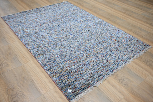 6 X 9 Ft Indoor Area Rug, Abstract Rug, Hand Knotted Multi Color Contemporary Rug, Indian Handmade Rug, Floor Carpet - 100%HANDMADERUG