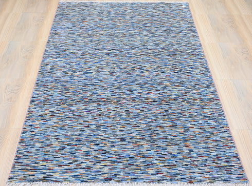 6 X 9 Ft Indoor Area Rug, Abstract Rug, Hand Knotted Multi Color Contemporary Rug, Indian Handmade Rug, Floor Carpet - 100%HANDMADERUG