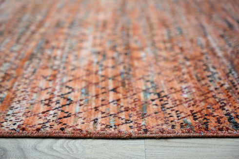 9 X 12 Ft Indoor Area Rug, Hand Knotted Rust Color Rug, Modern Rug, Contemporary Rug, Abstract Rug, Indian Handmade Rug Home Decor