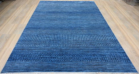 10 X 14 Feet Blue Color Rug Indian Hand Knotted Contemporary Area Rug #FloorRug #LivingAreaRug #OrientalRug