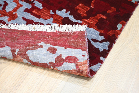 6 X 9 Ft Indian Hand Knotted Contemporary Indoor Area Rug #WoolRug #LivingRug Home Decor - 100%HANDMADERUG