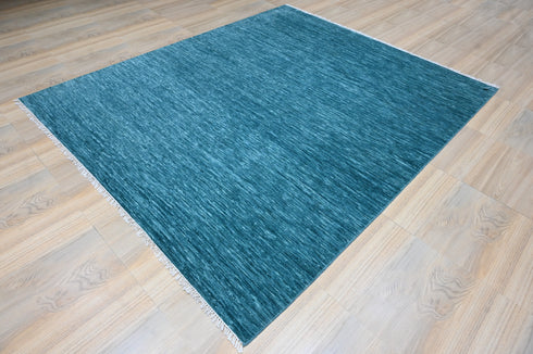 8 X 10 Feet Wool Area Rug, Hand Knot Rug, Indoor Floor Covering Rug, Contemporary Rug, Indian Handmade Carpet Home Decor
