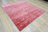 8 X 10 Feet Wool Area Rug, Red Color Hand Knot Rug, Indoor Floor Covering Rug, Contemporary Rug, Indian Handmade Carpet Home Decor
