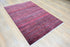 5.5 X 8 Ft Area Rug Indian Hand Knotted Red and Charcoal Area Rug Home Decor #100%HANDMADERUG