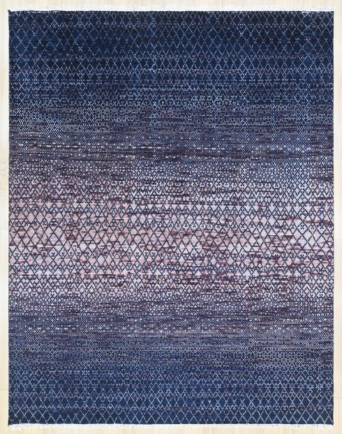 8 X 10 Ft Indoor Area Rug, Abstract Design Rug, Contemporary Style Indian Rug, Hand Knotted Rug, Floor Rug