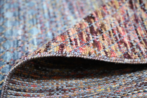 8 X 10 ft. Indian Hand Knotted Contemporary Abstract Design Floor Area Rug #IndoorRug #WoolRug #LuxuryRug