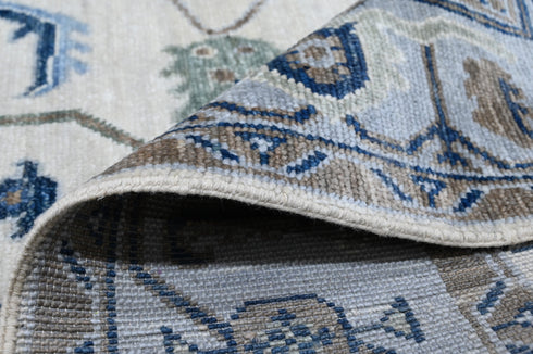 8 x 8 Ft Square Indian Hand Knotted Unique Design Contemporary Wool Area Rug #IndoorRug Home Decor