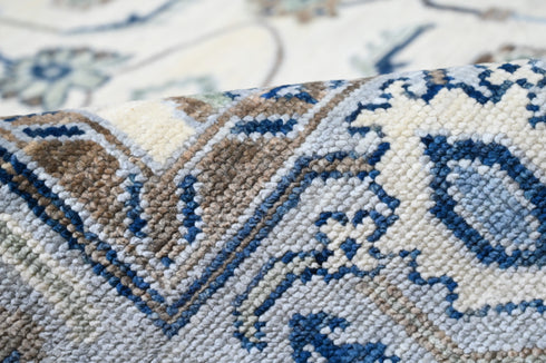 8 x 8 Ft Square Indian Hand Knotted Unique Design Contemporary Wool Area Rug #IndoorRug Home Decor