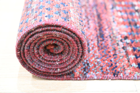 6 X 13 Runner Rug, Indoor Wool Area Rug, Abstract Design Rug, Contemporary Home & Living Rug, Oriental Rug Home Decor