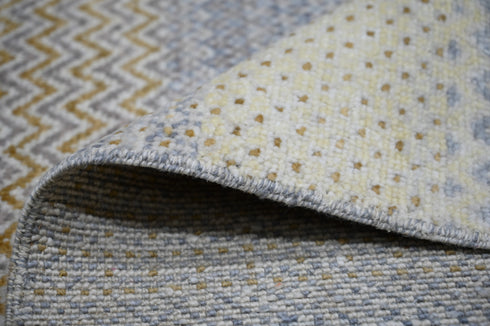 9 X 12 Ft Indian Hand Knotted Multicolor Abstract Pattern Design Area Rug #WoolRug Home Decor