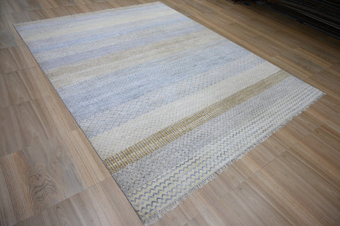 9 X 12 Ft Indian Hand Knotted Multicolor Abstract Pattern Design Area Rug #WoolRug Home Decor