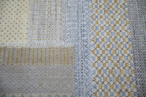 9 X 12 Ft Indian Hand Knotted Multicolor Abstract Pattern Design Area Rug #WoolRug Home Decor