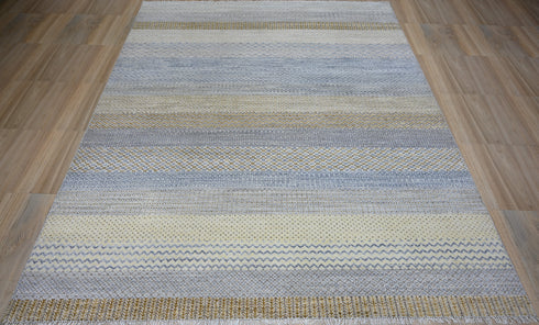 9 X 12 Ft Indian Hand Knotted Multicolor Abstract Pattern Design Area Rug #WoolRug Home Decor