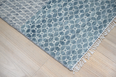 8 X 10 Indian Hand Knotted Abstract Pattern Design Area Rug #WoolRug Home Decor - 100%HandMadeRug