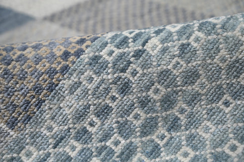 8 X 10 Indian Hand Knotted Abstract Pattern Design Area Rug #WoolRug Home Decor - 100%HandMadeRug