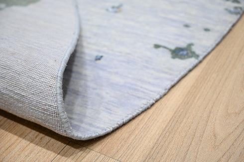 8 X 8 Ft. Handmade Multi Color Round Rug Abstract Design Wool Area Rug