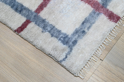 9 X 12 Ft High Pile Beige Color Contemporary Style Indian Rug, Fine Hand Knotted Floor Rug #Home Decor #WoolRug #LivingAreaRug #AbstractRug - 100%HANDMADERUG