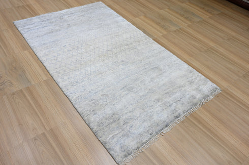 5 X 8 Ft High Pile Contemporary Style Indian Rug, Fine Hand Knotted Floor Rug #Home Decor #WoolRug #LivingAreaRug #AbstractRug - 100%HANDMADERUG