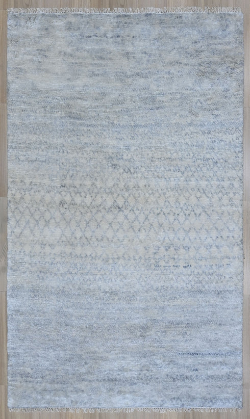 5 X 8 Ft High Pile Contemporary Style Indian Rug, Fine Hand Knotted Floor Rug #Home Decor #WoolRug #LivingAreaRug #AbstractRug - 100%HANDMADERUG