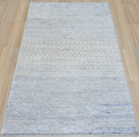 5 X 8 Ft High Pile Contemporary Style Indian Rug, Fine Hand Knotted Floor Rug #Home Decor #WoolRug #LivingAreaRug #AbstractRug - 100%HANDMADERUG