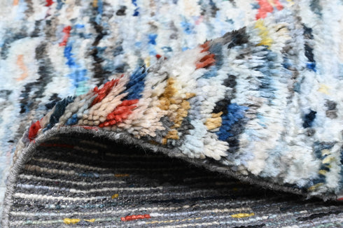 5 X 8 Ft High Pile Contemporary Style Indian Rug, Fine Hand Knotted Floor Rug #Home Decor #WoolRug #LivingAreaRug #AbstractRug - 100%HANDMADERUG