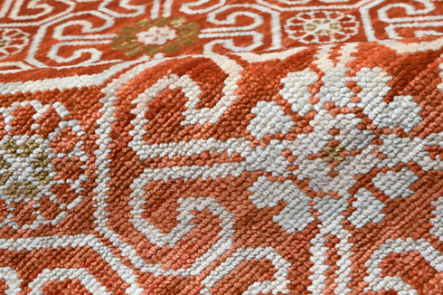 8 x 10 Ft Indian Hand Knotted Abstract Pattern Design Area Rug #WoolRug Home Decor