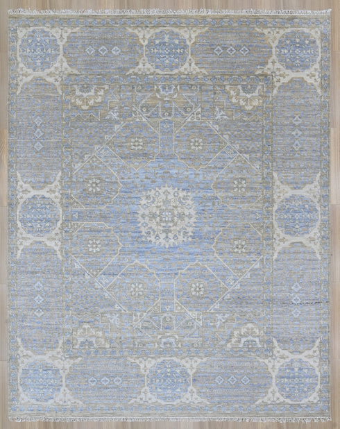 8 X 10 Ft Indian Hand Knotted Contemporary Style Mamluks Indoor Area Rug #WoolRug #LivingRug #RoomRug Home Decor