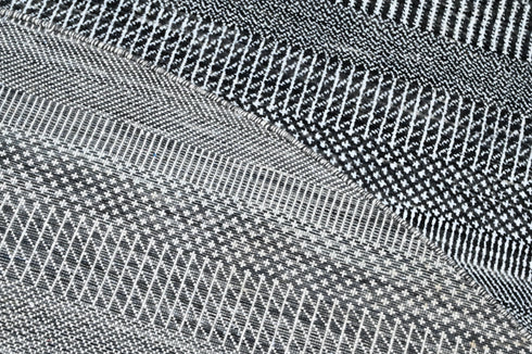 8 X 8 Ft. Handmade Charcoal Color Round Rug Grass Design Wool Area Rug