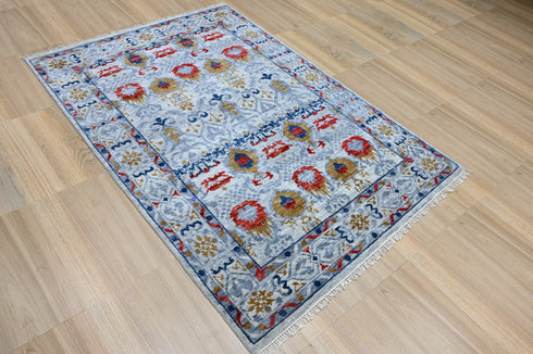 6 X 9 Ft Indian Hand Knotted Contemporary Area Rug Home Decor #100%HandMadeRug #OrientalRug #IndoorRoomRug