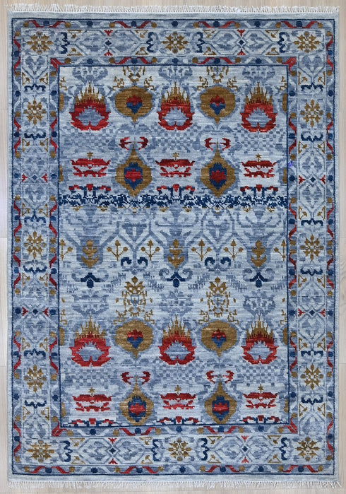 6 X 9 Ft Indian Hand Knotted Contemporary Area Rug Home Decor #100%HandMadeRug #OrientalRug #IndoorRoomRug