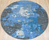 8 X 8 Ft. Handmade Multi Color Round Rug Abstract Design Wool Area Rug