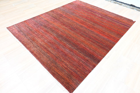 8 X 10 Ft Indoor Area Rug, Saree Silk Designer Rug, Indian Hand Knotted Rug, Oriental Rug, Living Floor Rug Home Decor